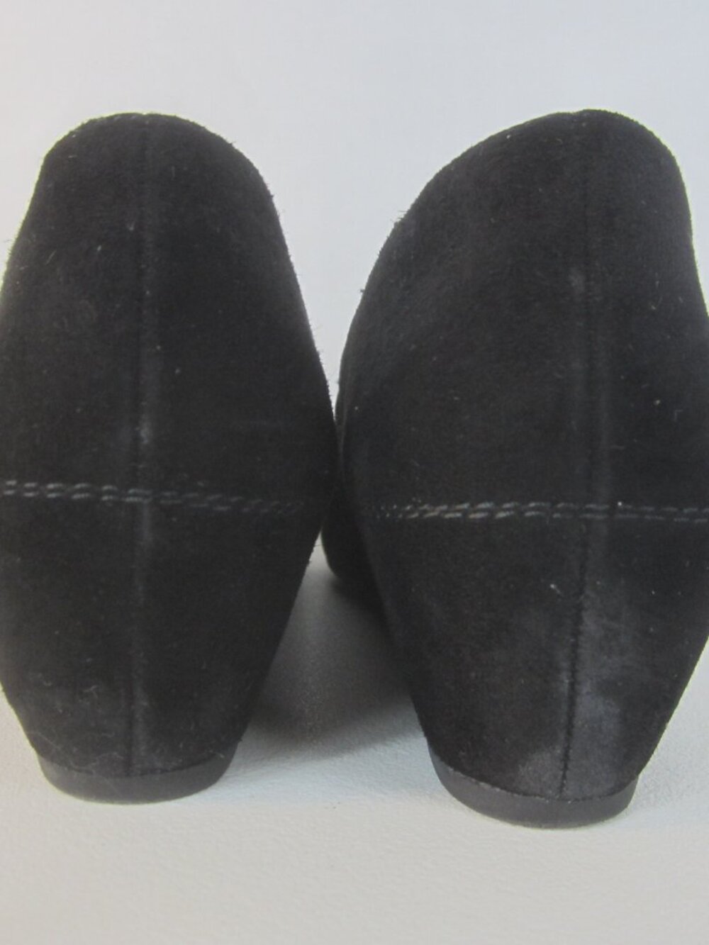 Paul Green Women 9.5 Black Suede Wedge Pumps Slip On Loafers Sparkle Austria - Picture 14 of 14